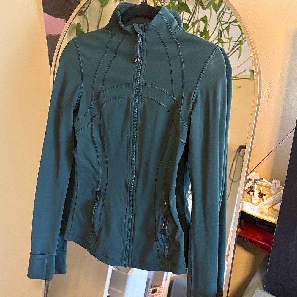 lululemon athletica Teal Full-Zip Bomber Jacket